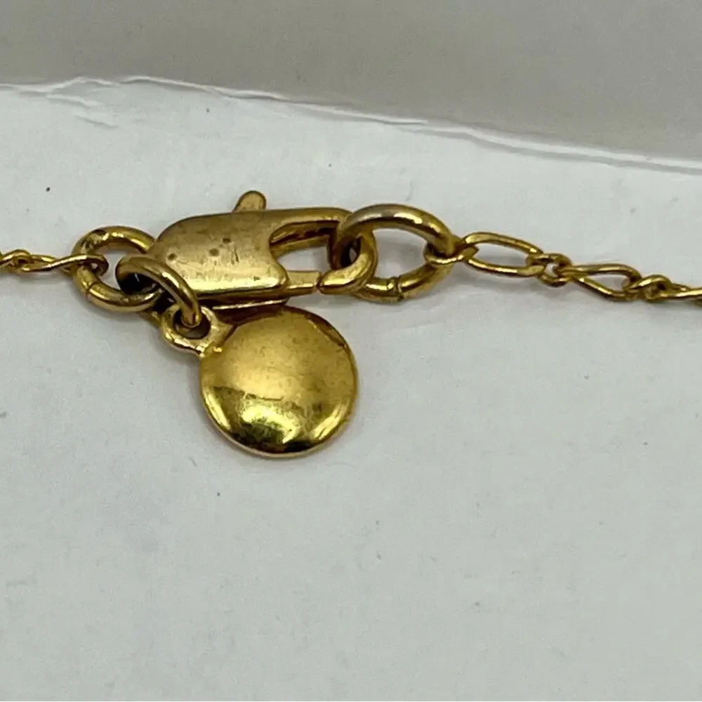 J. Crew pave crystal flower pendant necklace